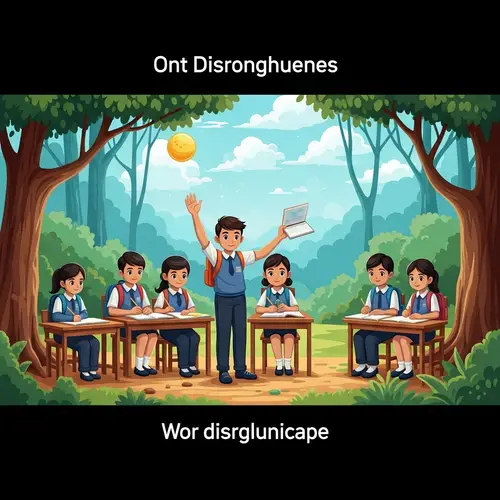 Natural Environment Educational Scene for Disciplined Learning