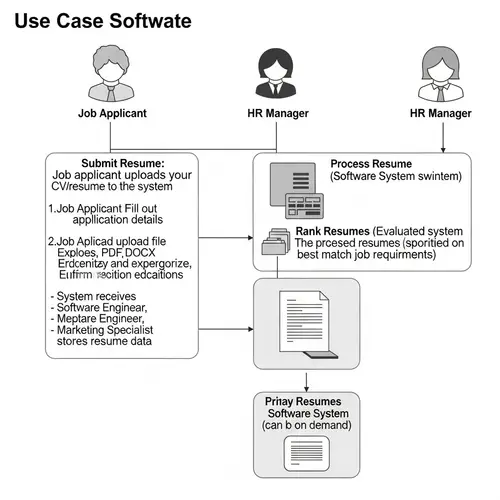 CV Sorting Software: Use Case Diagram Explained