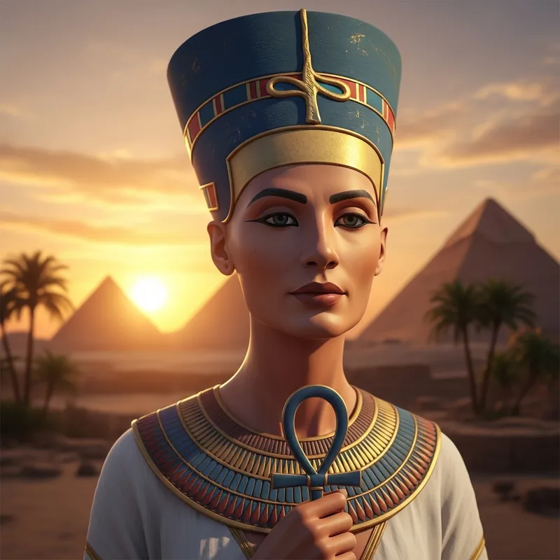 Nefertiti - Detailed Portrait of the Iconic Queen