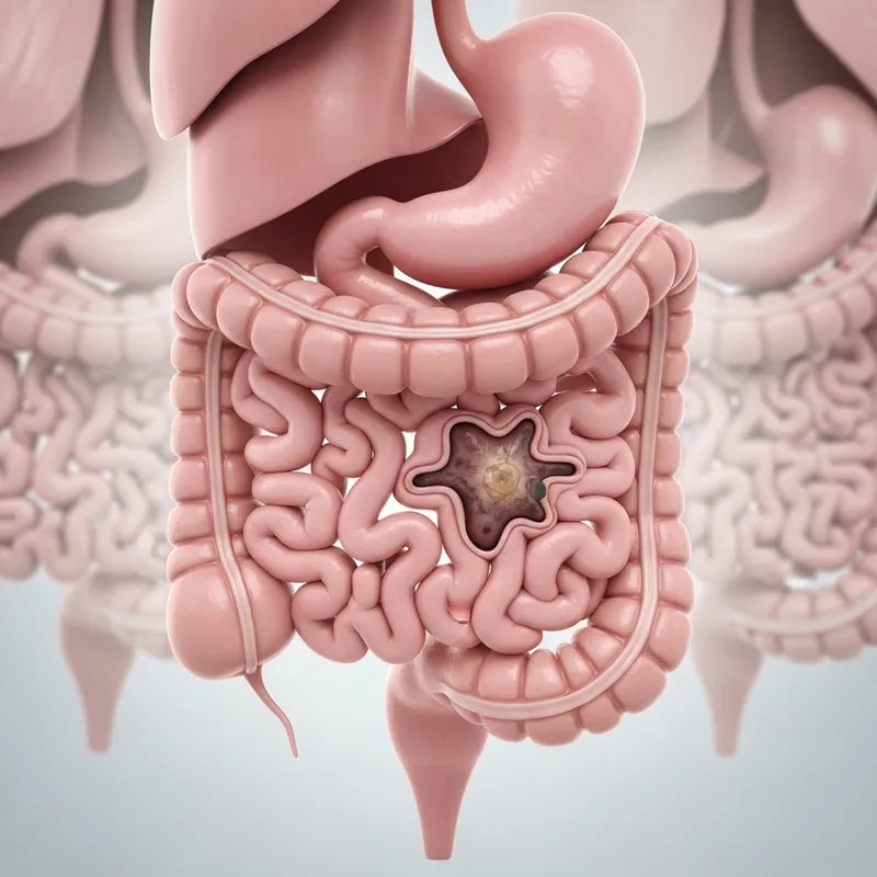 Colon Cancer: Detailed Medical Illustration