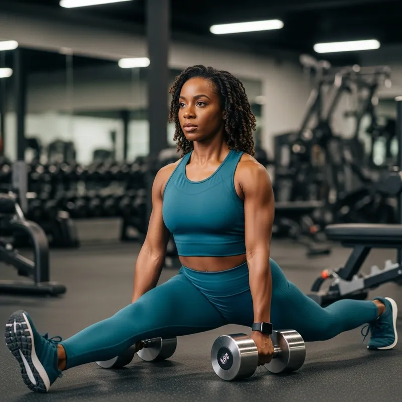 Advanced Dumbbell Split Squat Exercise for Total Body Strength Advanced Dumbbell Split Squat Exercise for Total Body Strength