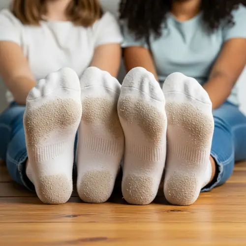 Relaxing Teens Showcase Dirty White Socks
