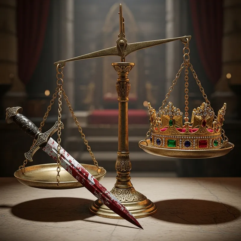 Symbolism of Justice and Power on Balanced Scale Symbolism of Justice and Power on Balanced Scale