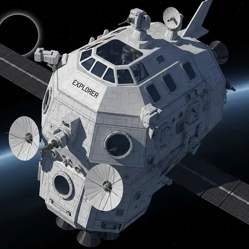 Modern Explorer Spacecraft for Scientific Exploration | Website Name