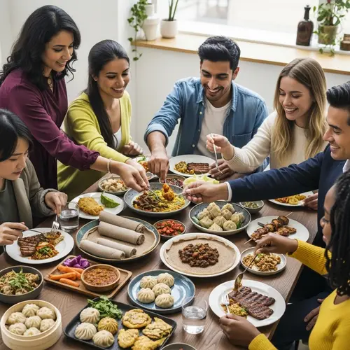 Global Fusion Cuisines: Ethiopian, Western & Asian Flavors