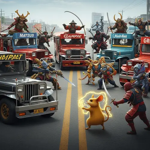 Epic Jeepney Showdown: Samurai, Shogun & Ninjas