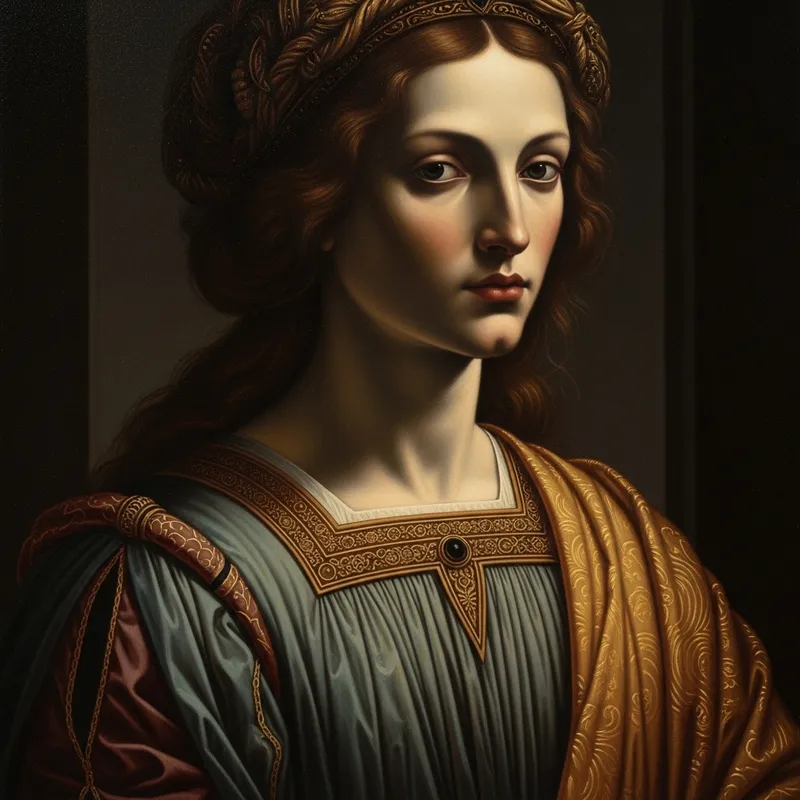 Ethereal Timeless Being: Renaissance Portrait