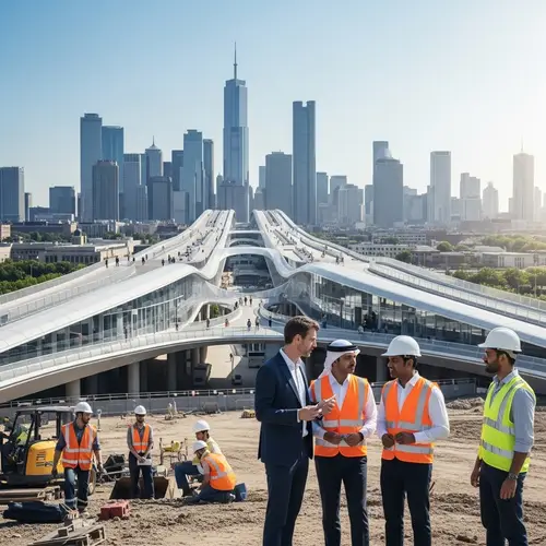 Sleek Civil Engineering Project | Futuristic Infrastructure Design