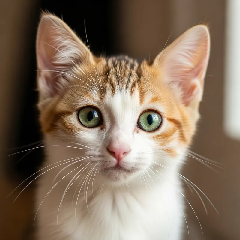 Adorable Cat with Shiny Coat - Charming Photo