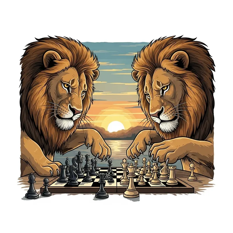 Dynamic 2D: Lions Playing Chess for Entertainment