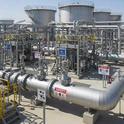 Gas Distribution at Processing Stations: A Detailed View