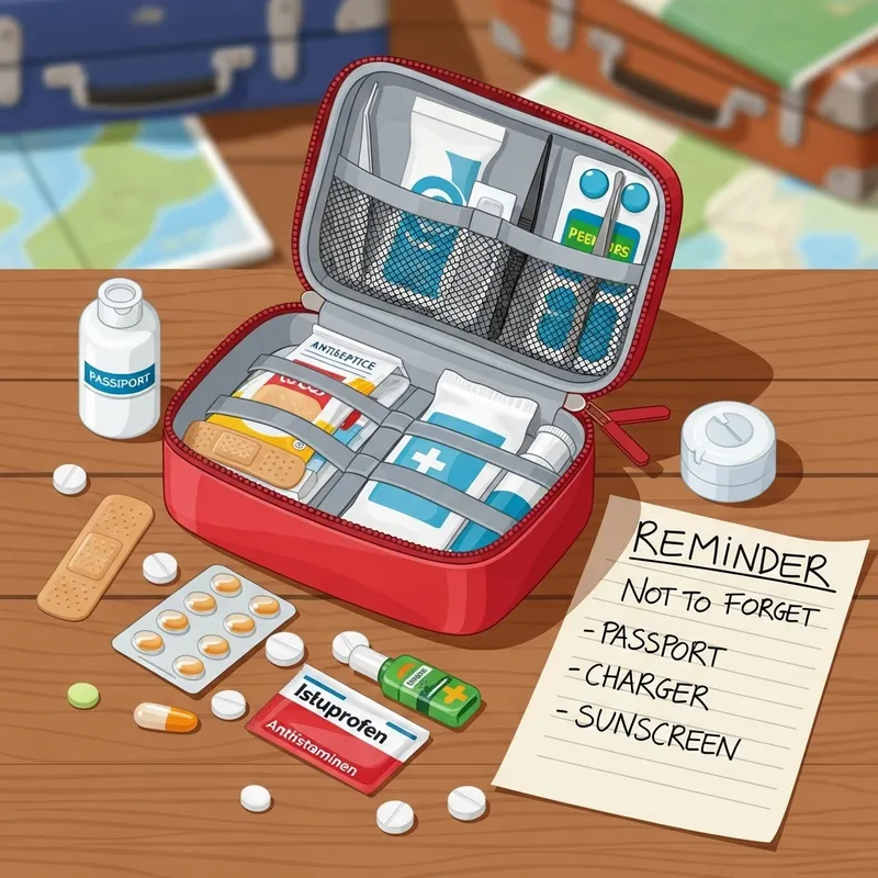 Travel First Aid Kit - Essential Vacation Supplies