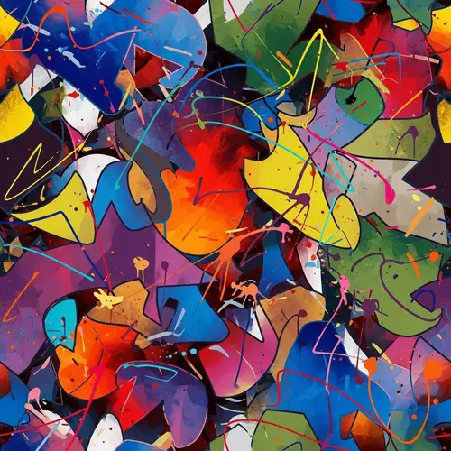 Abstract Colors and Shapes: Essence of Randomness