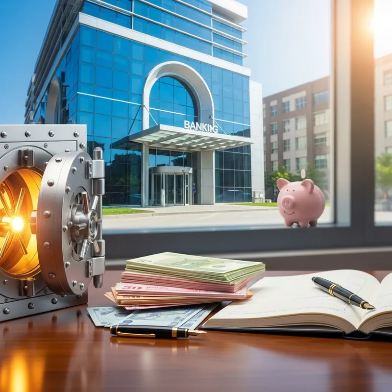 Professional Banking LinkedIn Background - Welcoming & Trustworthy Design