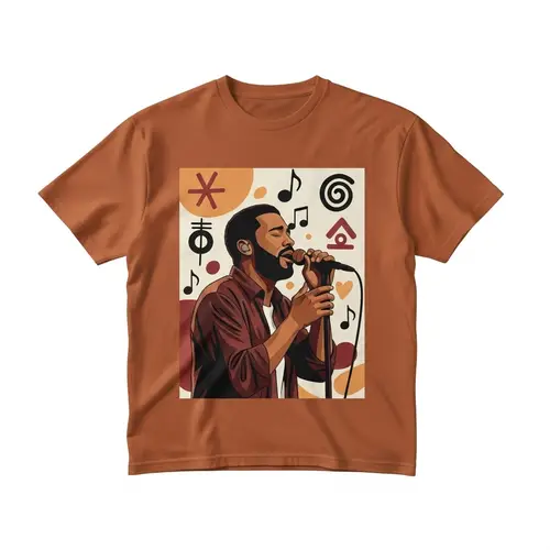 Male Singer Graphic T-Shirt | Soulful Acoustic Vibes