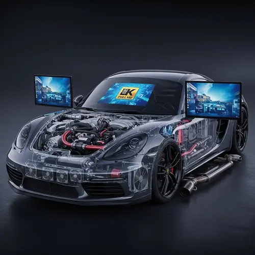 Sleek Computer Setup Transformed into Porsche 718 Cayman-inspired Car