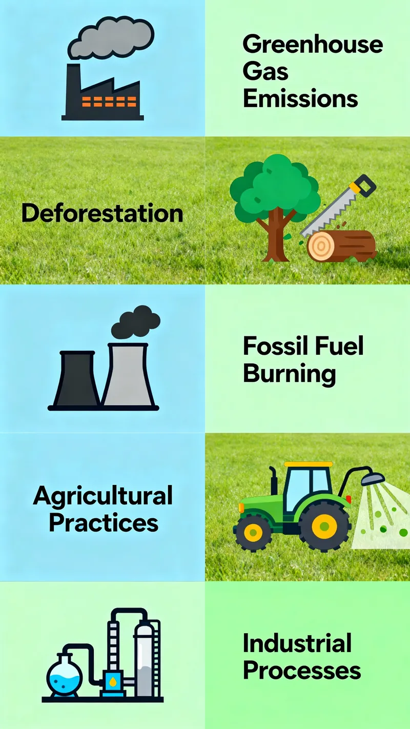 Causes of Global Warming Infographic