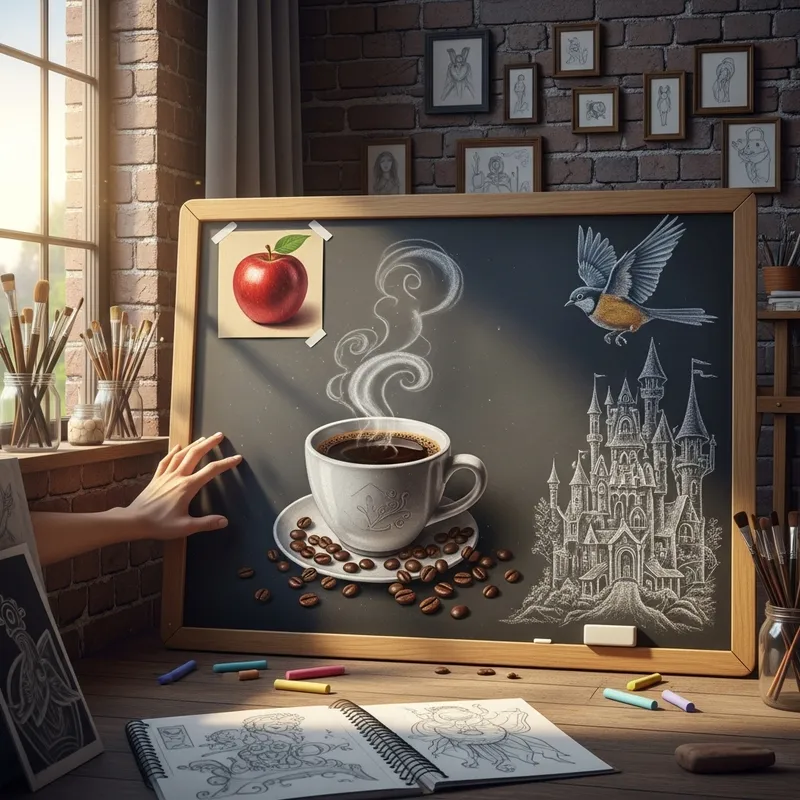 Imaginary Chalkboard: Transforming Drawings into Real Objects