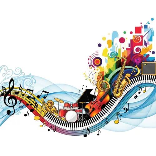 Colorful Musical Symphony: Grand Visual Representation