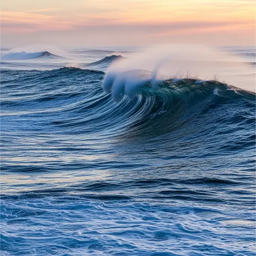 Abstract Ocean Waves: Patterns in the Deep Blue