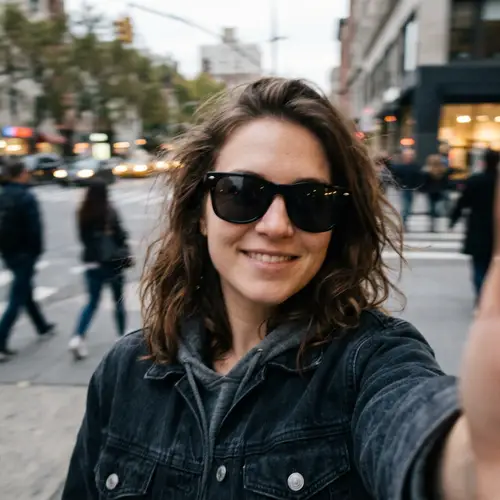 Cool iPhone Selfie with Sunglasses | Blurry Vibes