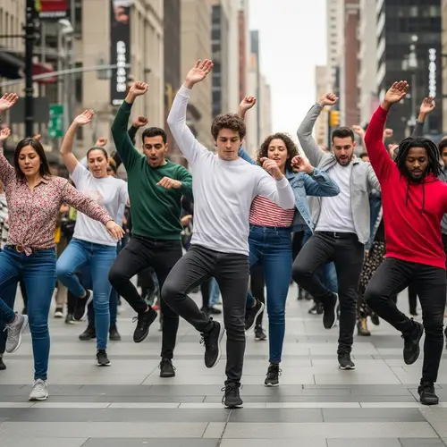 Flash Mob Dancing to Combat Plastic Pollution | City Center Performance