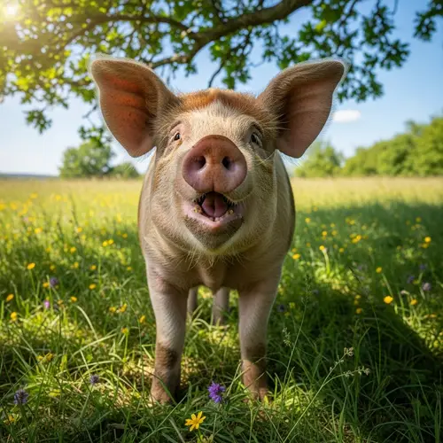 Joyful Pig - Happy Pig Images for Your Delight