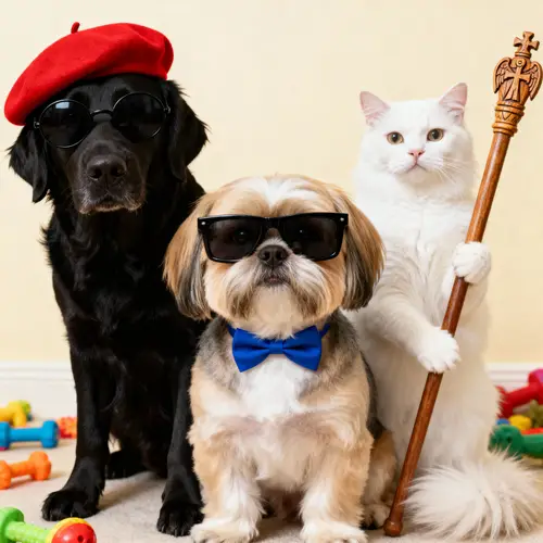 Chic Pets in Sunglasses: Playful Portraits