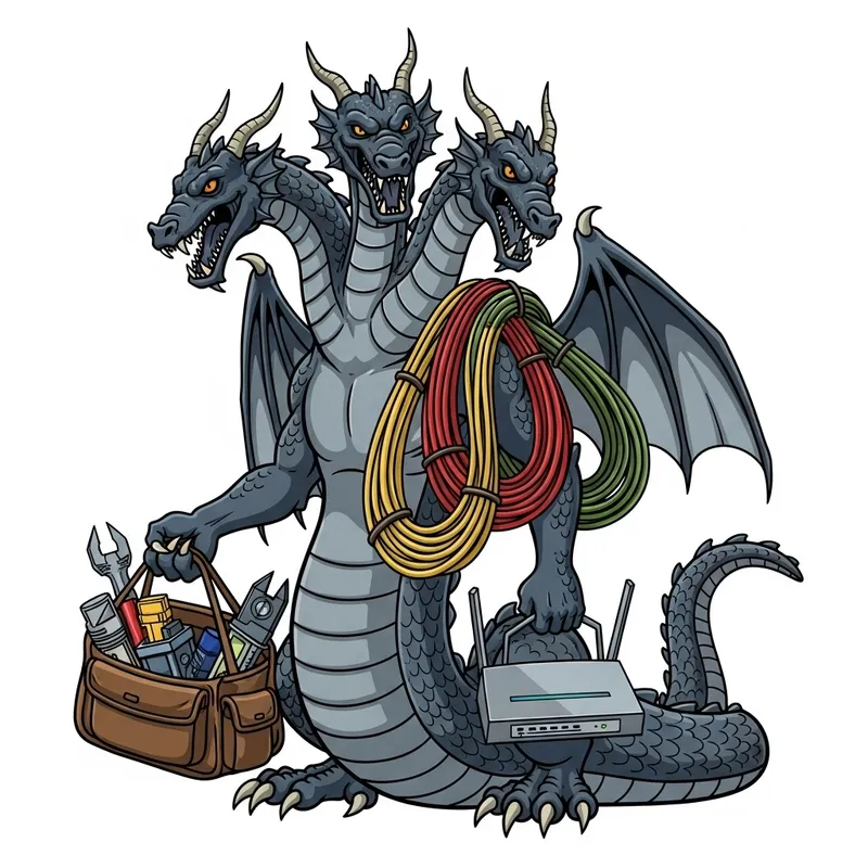 Serpent Gorynych: Three-Headed Dragon with Internet Tools