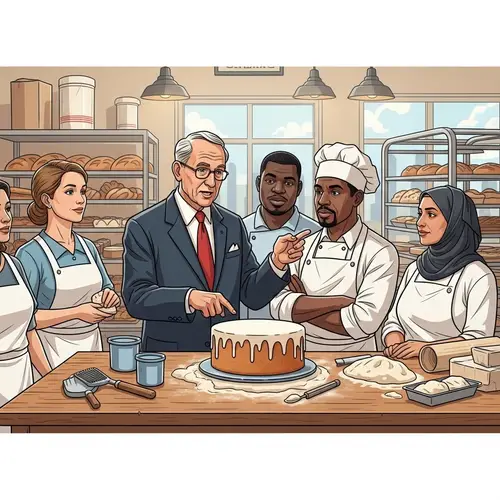 Edward Deming Teaching Bakery Workers in Diverse Environment