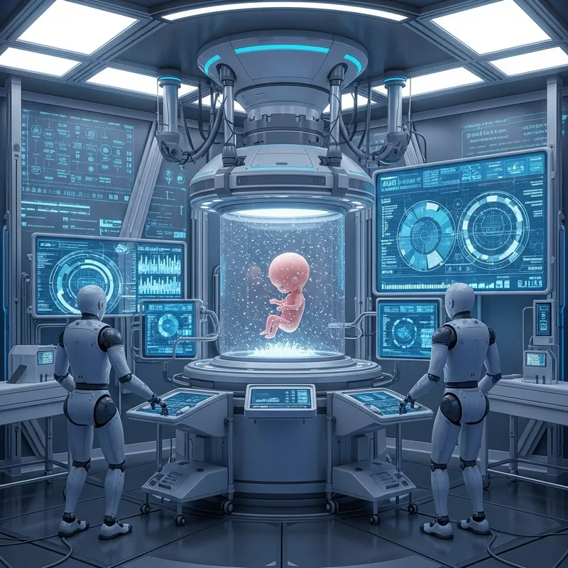 Sci-Fi Embryo Creation: Futuristic Style Sci-Fi Embryo Creation: Futuristic Style
