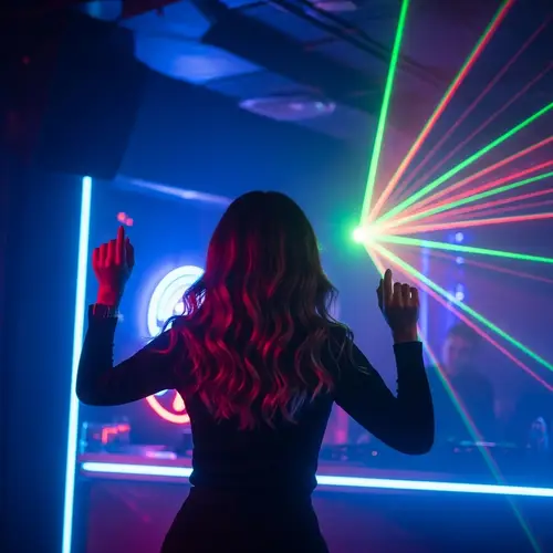 Beautiful Woman Dancing in Techno Club | Nightlife Vibes