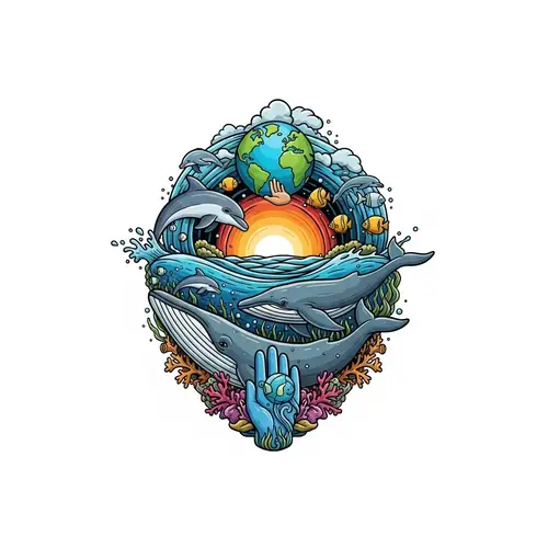 Marine Conservation Charity Logo Design