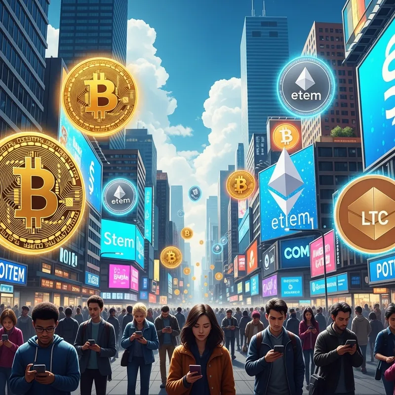 Futuristic Digital Currencies Cityscape Futuristic Digital Currencies Cityscape