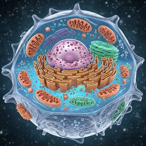 Detailed Animal Cell Anatomy: Nucleus, Cytoplasm, Organelles