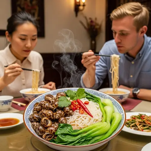 Experience Authentic Luosifen Delight - Chinese and American Cuisine