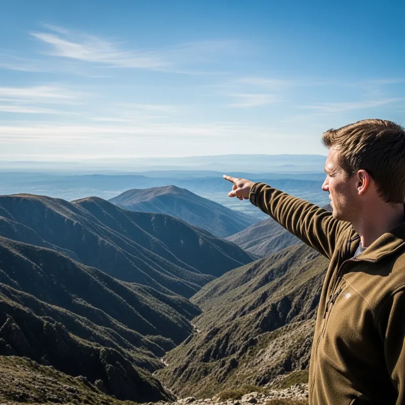 Man Pointing to Distant Horizon | A Desire for Faraway Goals