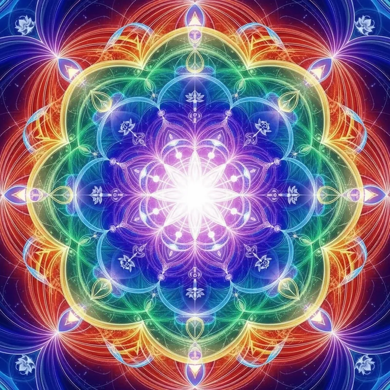 Crown Chakra Mandala - Spiritual Harmony Crown Chakra Mandala - Spiritual Harmony