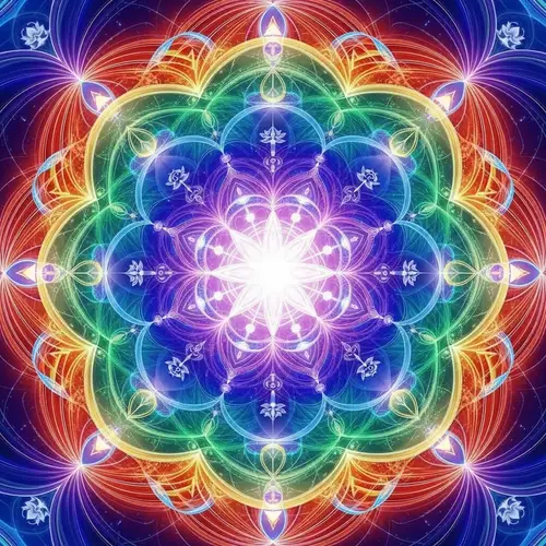 Radiant Crown Chakra Mandala for Spiritual Harmony