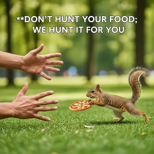 Humorous Squirrel Chase in a Lush Park