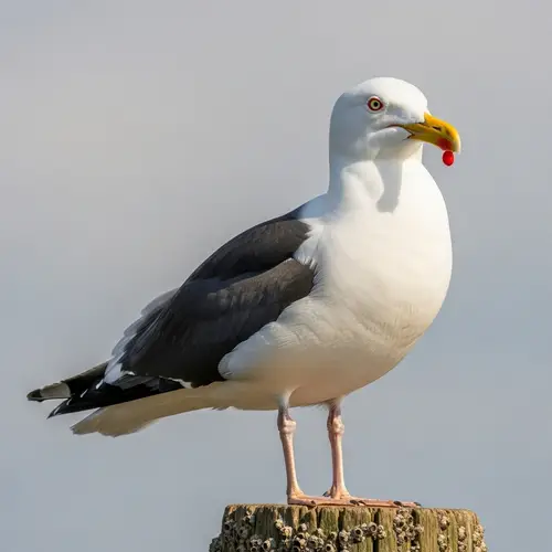 Detailed Image of a Greater Black-Backed Gull