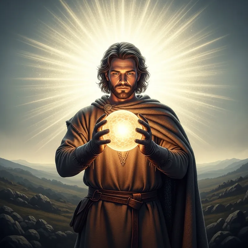 Marvel Jesus - Enigmatic Historical Figure with Glowing Orb