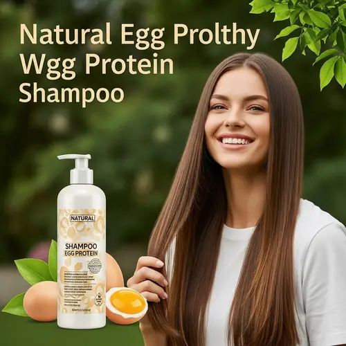 Natural Egg Protein Shampoo for Healthy and Lustrous Hair