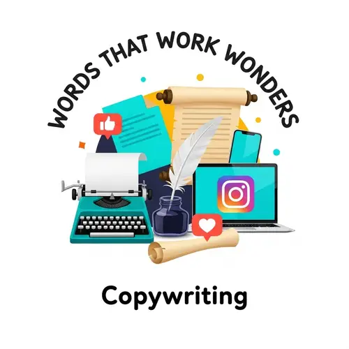 Creative Copywriting Instagram Profile Picture Design