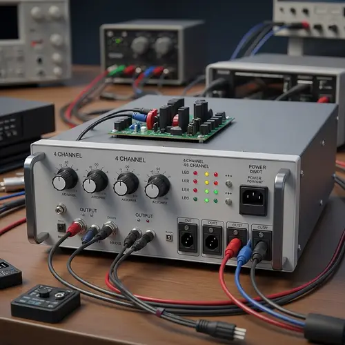 High-Quality 4-channel Power Supply Unit Illustration