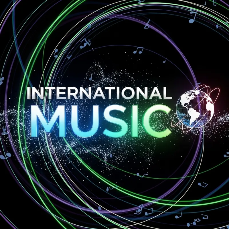 International Music Channel Logo with Effects