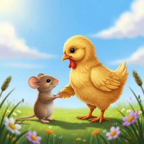 Mouse and Chicken Friendship | Harmony in Nature