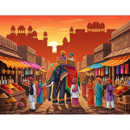 Vibrant Traditional Indian Culture Painting | Easy to Paint