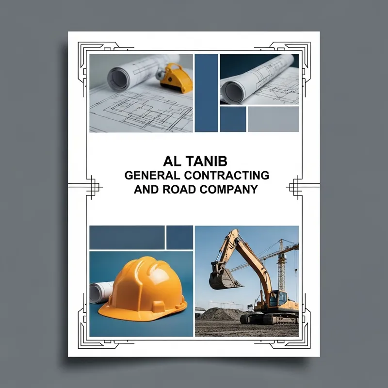 Professional Cover Page for Al-Tanib General Contracting Company