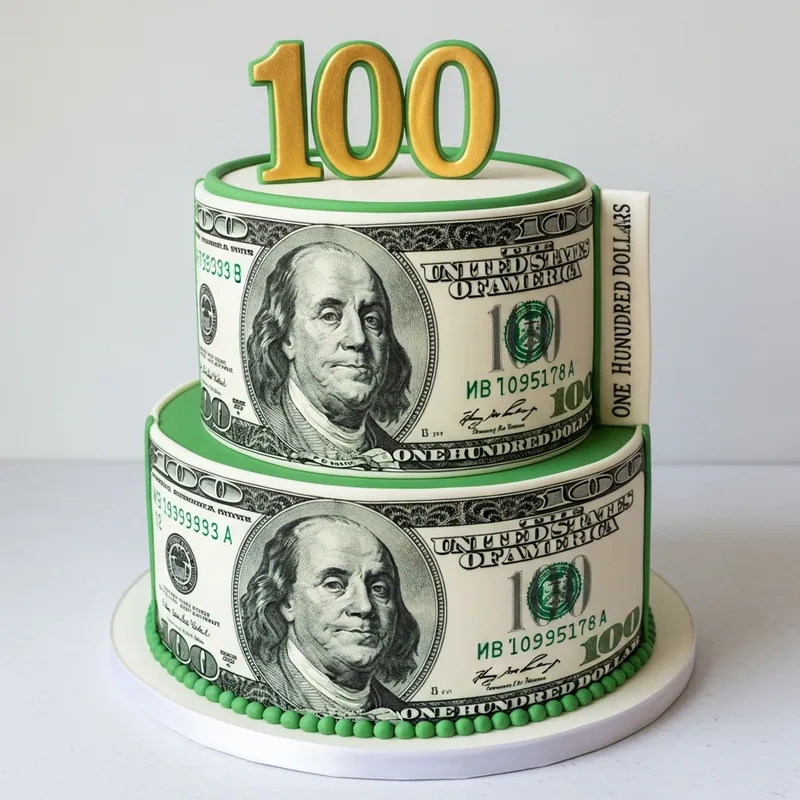Delightful $100 Bill Cake | Elegant Design